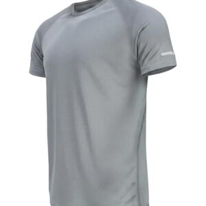 Men’s Gym T Shirts Workout Activewear Solid Quick Dry Sports Tshirt for man